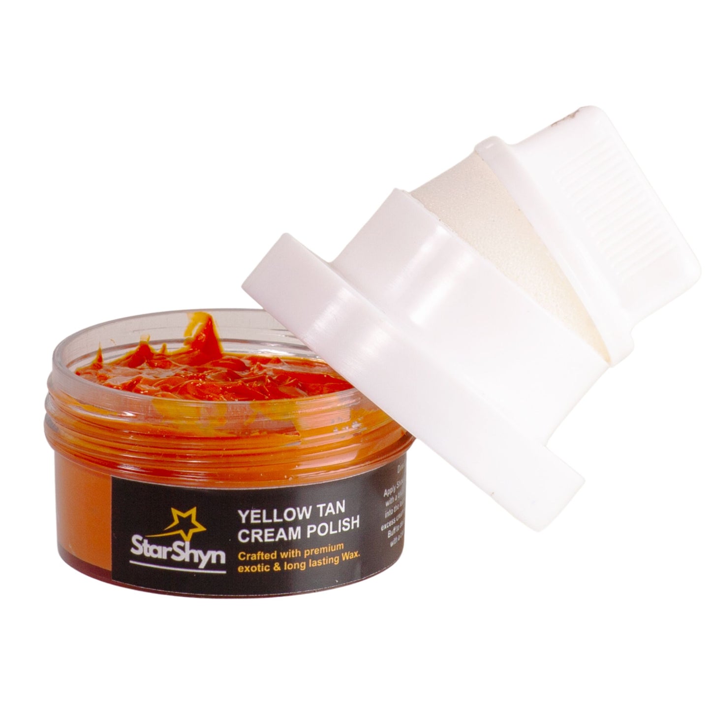 LIGHT TAN OR YELLOW TAN SHOE CREAM POLISH