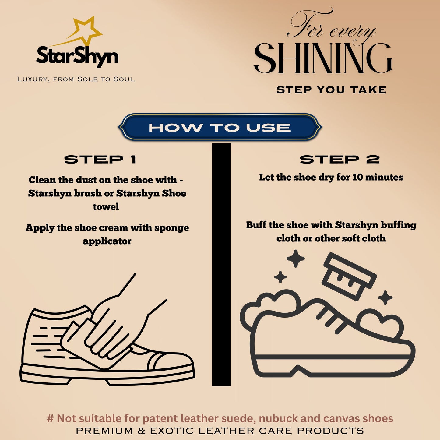 LIGHT TAN OR YELLOW TAN SHOE CREAM POLISH