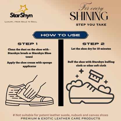 LIGHT TAN OR YELLOW TAN SHOE CREAM POLISH